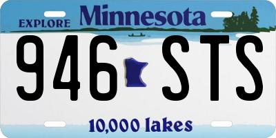 MN license plate 946STS