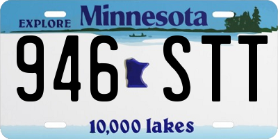 MN license plate 946STT