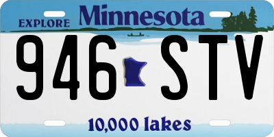 MN license plate 946STV
