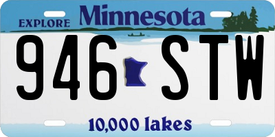 MN license plate 946STW
