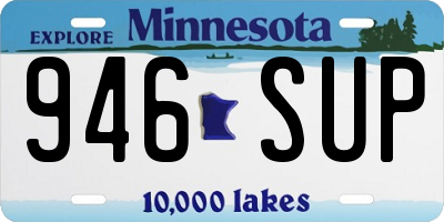 MN license plate 946SUP