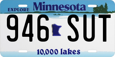 MN license plate 946SUT
