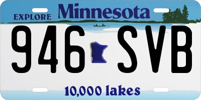 MN license plate 946SVB