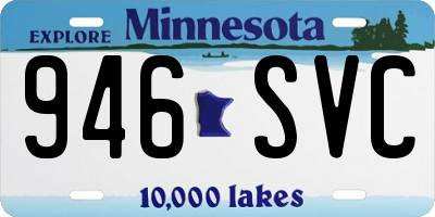 MN license plate 946SVC