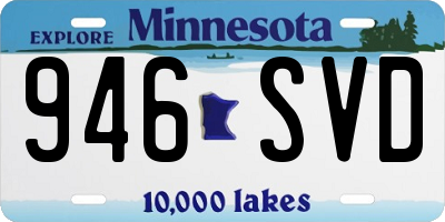 MN license plate 946SVD