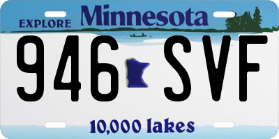 MN license plate 946SVF