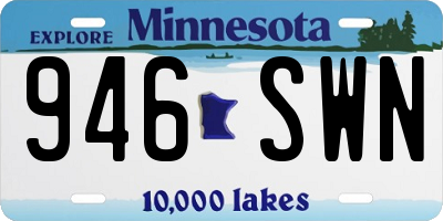 MN license plate 946SWN