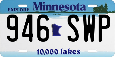 MN license plate 946SWP
