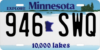 MN license plate 946SWQ