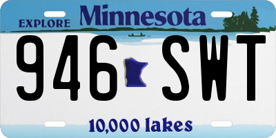 MN license plate 946SWT