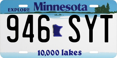 MN license plate 946SYT
