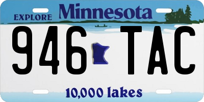MN license plate 946TAC
