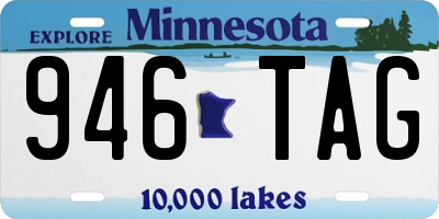 MN license plate 946TAG