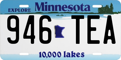 MN license plate 946TEA