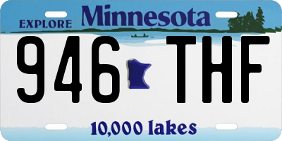 MN license plate 946THF