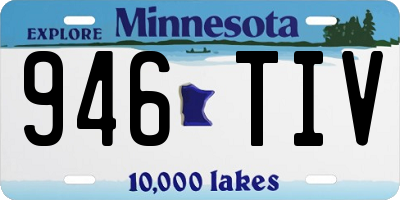 MN license plate 946TIV