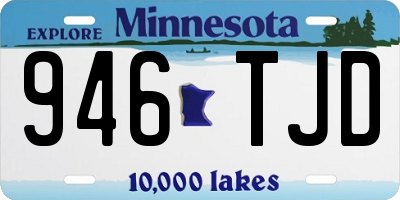 MN license plate 946TJD