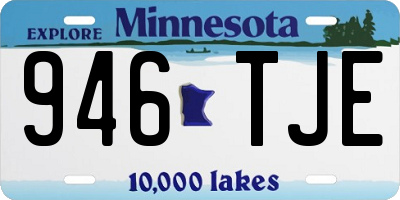 MN license plate 946TJE