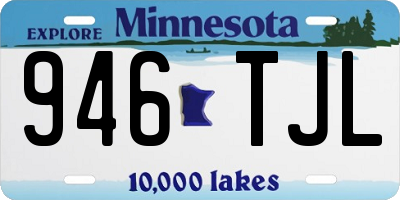 MN license plate 946TJL