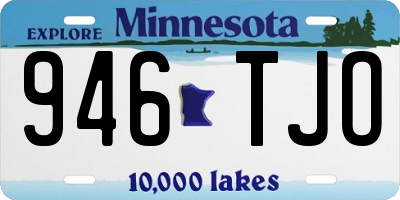 MN license plate 946TJO