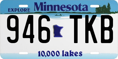 MN license plate 946TKB