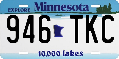 MN license plate 946TKC