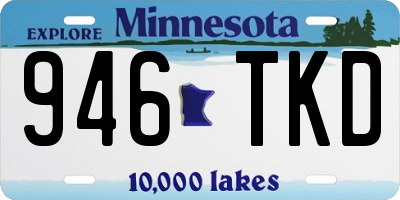 MN license plate 946TKD