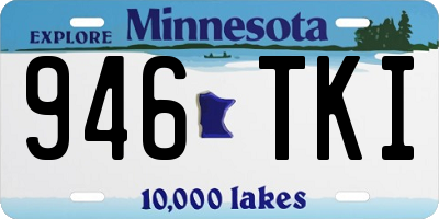 MN license plate 946TKI