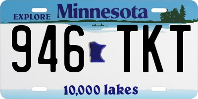 MN license plate 946TKT