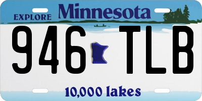 MN license plate 946TLB