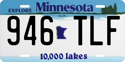 MN license plate 946TLF