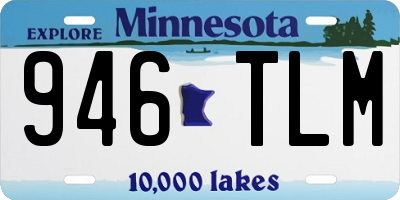 MN license plate 946TLM