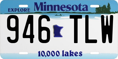 MN license plate 946TLW