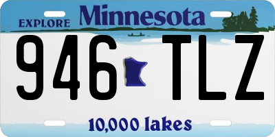 MN license plate 946TLZ