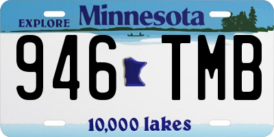 MN license plate 946TMB