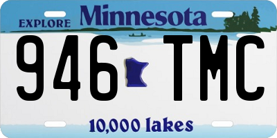MN license plate 946TMC