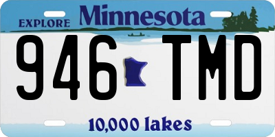 MN license plate 946TMD