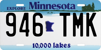 MN license plate 946TMK