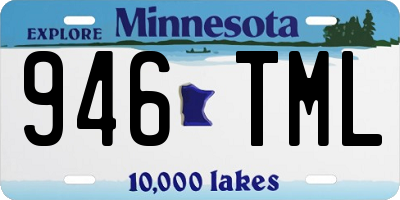 MN license plate 946TML