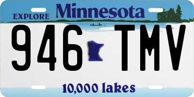 MN license plate 946TMV