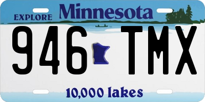 MN license plate 946TMX