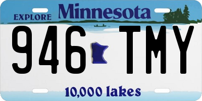 MN license plate 946TMY
