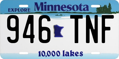 MN license plate 946TNF