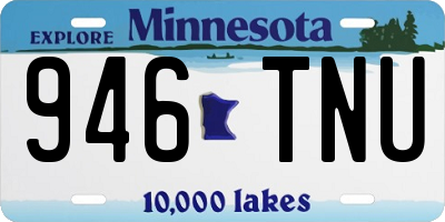 MN license plate 946TNU