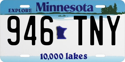 MN license plate 946TNY