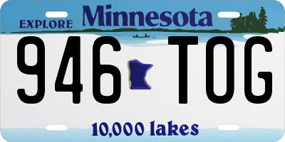 MN license plate 946TOG