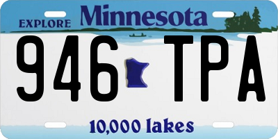MN license plate 946TPA