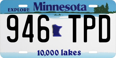 MN license plate 946TPD