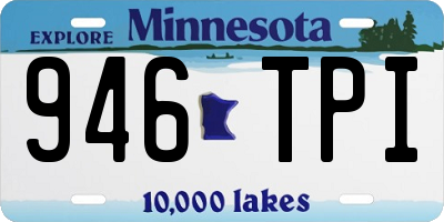 MN license plate 946TPI