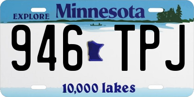 MN license plate 946TPJ